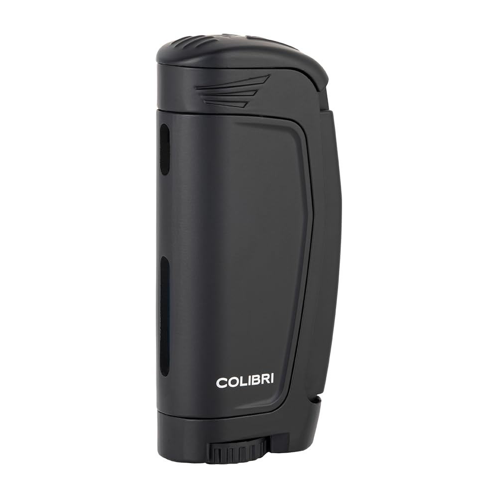 Colibri E3 Triple Jet Flame Cigar Lighter Wind Resistant Butane Torch with Easy Empty Fuel Tank Ergonomic Design