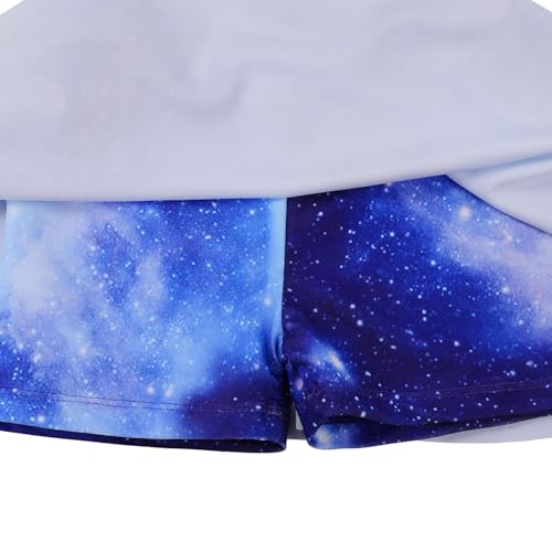 Image of Girls Swimsuit One Piece UPF 50+ Floral Skirted Bathing Suit Modest Beach Swim Dress 3-11 Years