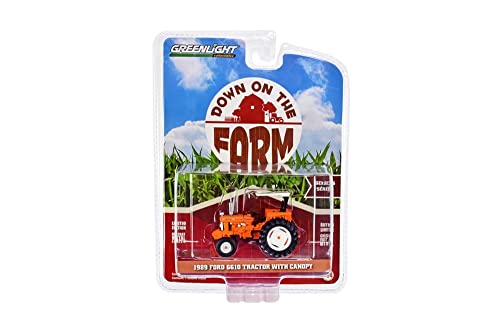 Tractor Ford 6610 1989 con toldo escala 1:64 miniatura 4