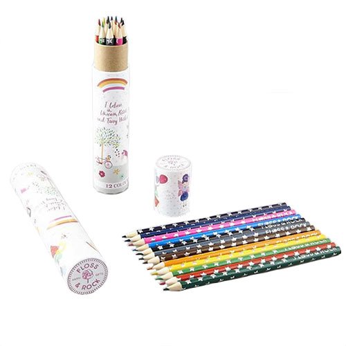 Crayons licorne Floss & Rock parfaits pour colorier en voyage