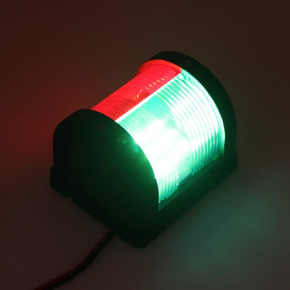Luz de Navegación Marina Bicolor de 360 Grados, 12 V, para Barcos y, Resistente Al Agua