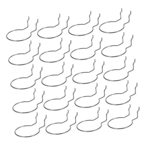 PRETYZOOM Pegboard Accessory Hooks 20pcs Stainless Steel Hooks Versatile Storage for Garage Workshop Kitchen