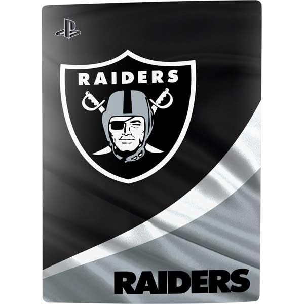 Skinit Decal Gaming Skin Compatible with PS5 Bundle - Officially Licensed NFL Las Vegas Raiders Design