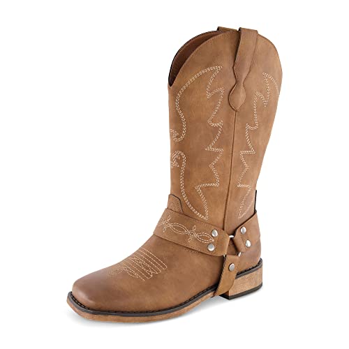 CUSHIONAIRE Women's Mustang Western Boot with +Memory Foam, Wide Widths Available
