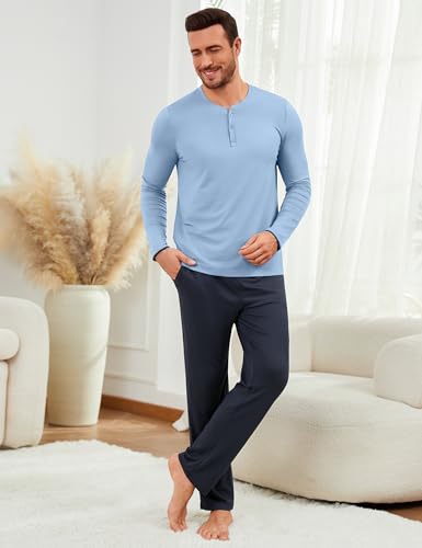 Pyjama homme hiver coton de qualité supérieure style classique - 4