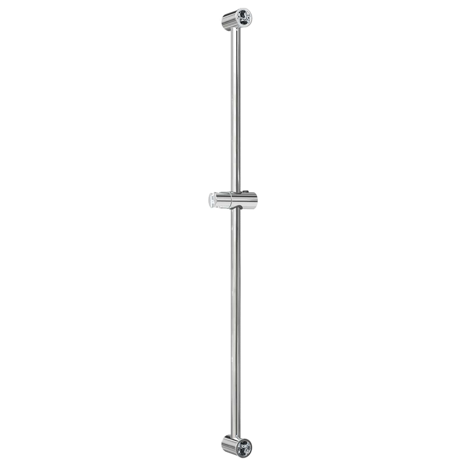 Soporte para alcachofa de ducha de acero inoxidable cromado de 101 cm con rotación de 360 grados y altura ajustable, giratorio para montaje en pared, antideslizante, adecuado para brazo de