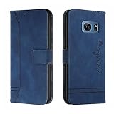 [Qualité] Cette Samsung Galaxy S7 housse portefeuille en Simili cuir PU est frabriquée avec doublure microfibre,pratique et élégant,elle protège votre smartphone dans tous les sens,anti chocs et chutes.