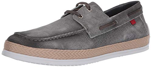 Marc Joseph New York Men's Leather Luxury Deck Shoe with Rope Detail Boat