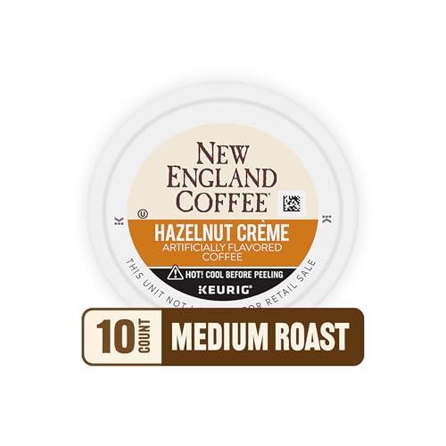 Image of New England Coffee Hazelnut Creme Single Serve Pods 10 Count (Pack of 6)