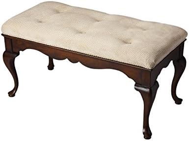 Butler Specialty Traditional Tufted Bench in Plantation Cherry