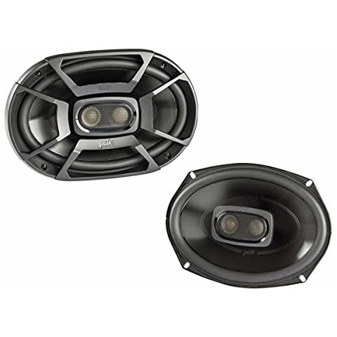 Polk Audio DB692 DB+ Series 6" x 9" Coaxial Speaker for Car & Marine, 3-Way Boat & Car Audio Speaker, 30-22kHz Frequency Response, Polypropylene Woofer Cone & 1/2" Silk Dome Tweeter, Easy Installation Cover