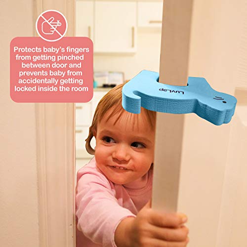Image of LuvLap Baby Safety Door Stopper, Finger Pinch Guard, Pack of 4