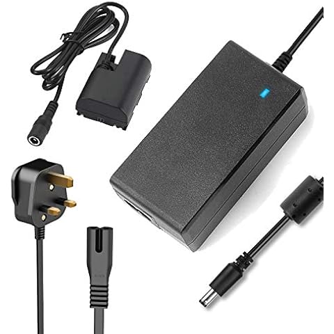 F1TP ACK-E6 AC Power Adapter DR-E6 Dummy Battery kit for Canon EOS R, R5 56 5DS R, 6D II, 60Da 60D 70D 80D 90D, 5D Mark II III IV, 6D 7D Mark II Camera, Repalce LP-E6 LP-E6N Battery… Cover