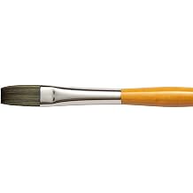 Isabey Isacryl Synthetic Brush, Flat, 8, Natural