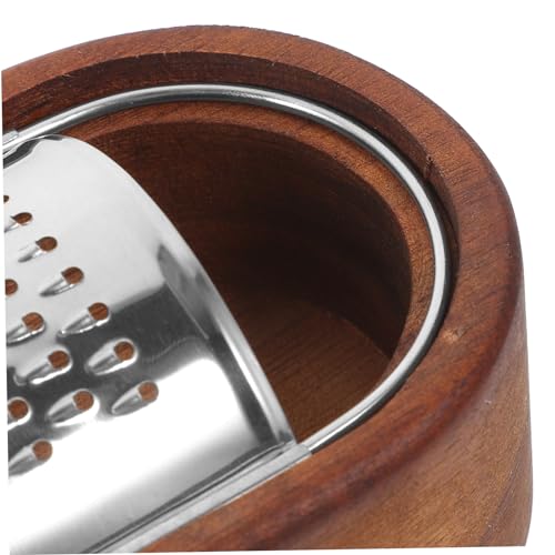 Rallador de Queso de Acero Inoxidable con Base de Madera miniatura 4
