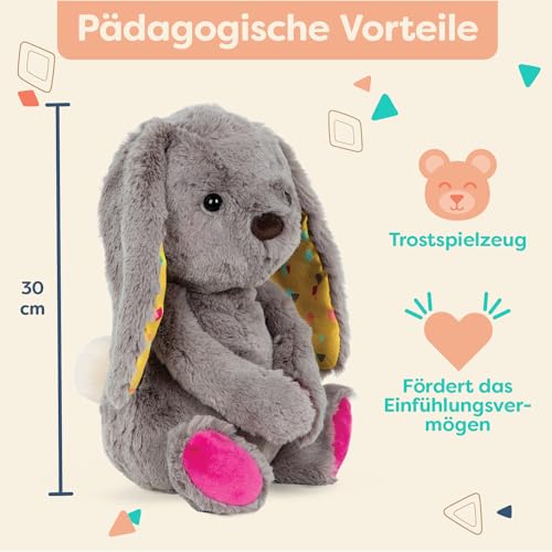 B. toys - Happyhues - Sprinkle Bunny - Plüschhase - Superweiches Plüschtier - Plüschtier für Babys, Kleinkinder, Kinder - Waschmaschinenfest - 0 Monate +