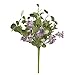 Factory Direct Craft Artificial Eucalyptus and Purple Blossom Bush for Spring Arrangements and Summer Displays