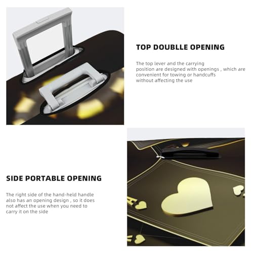 Casino Cards For Travel Luggage Cover Suitcase Protector Fits 18-32 Inch Travel Luggage Protector Elastic Luggage Anti-Scratch Suitcase Cover3
