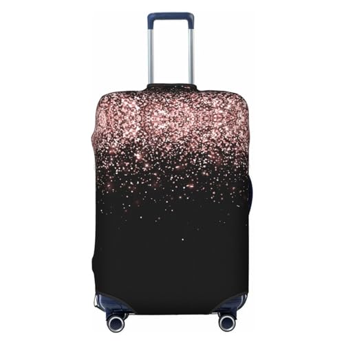 Travel Luggage Cover Protector - Rose Gold Glitter1 Washable Suitcase Covers For 18-32 Inch Luggage