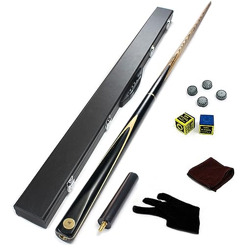 Set de Tacos de Billar 145 cm Pool Cue Negro miniatura 1