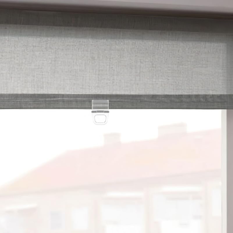PRETYZOOM Cordless Roller Shade Pull Clips 4-Pack Transparent Plastic Lifting Clamps for Window Blinds Easy Installation Invisible Design for Home Office - Image 3