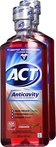 ACT Alcohol Free Anticavity Fluoride Rinse-Cinnamon, 18 Fl Oz (Pack of 2) - Thumbnail 2