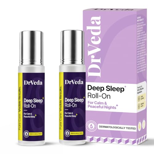 Image of Deep Sleep Roll-On - Calming Aroma for Restful Nights & Relaxation | Sleeping Aid Helps Improve Sleep with Lavender, Chamomile, Sandalwood, Coconut & Sesame Oils | 100% Natural Essential Oils, 10 ml (Pack of 2)