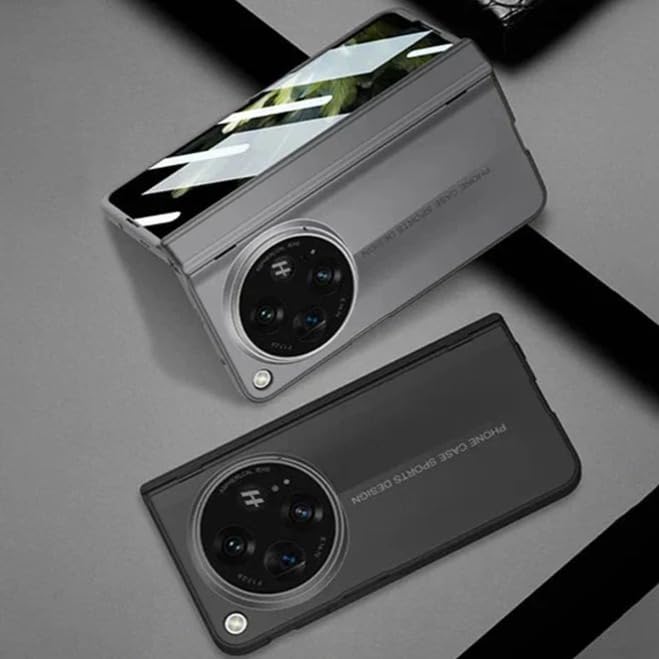 Image of MILLION CASES Back Cover Case for OnePlus Open Soft TPU Shockproof Protective BladeRunner Ultra Thin Matte Case(Black)