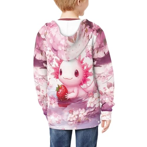 Girls Hooded Zip Up Sweatshirt Casual Pullover Long Sleeve Loose Sport Coat Top Jackets S-XL4