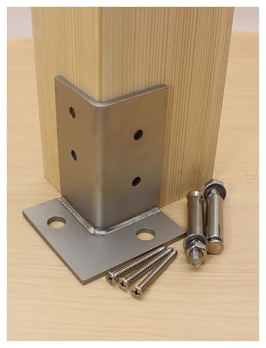 Support de poteau réglable en acier pour sécuriser votre balustrade de terrasse