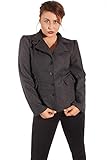 glattes Polyester Innenfutter SugarShock Damen Retro Pepita Woll Blazer 161933854