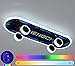 LED Deckenleuchte, Skateboard Deckenlampe Dimmbar 3000K-6000K, APP Kontrolle RGB 7 Farbe 60cm 36W Kinderlampe, Modern LED Deckenleuchten für Kinderzimmer Babyzimmer Schlafzimmer Wohnzimmer