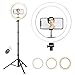 Produktbild 10,2" LED Selfie Ringlicht mit verstellbarem Stativständer, dimmbarer LED-Kamera Beauty Ring Fülllicht mit Telefonhalter für Live-Stream/Make-up/Videoerstellung, kompatibel mit Allen Handys