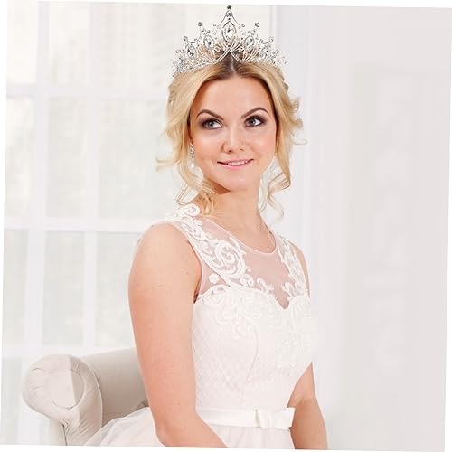 Diadèmes de mariage en argent mariée couronne alliage accessoire chignon