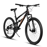 ALAKFORM Mountain Bike 24/26/27.5 Inch,Full Suspension...