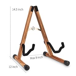 Snigjat Support de guitare acoustique, support de guitare en bois avec grain tigré, support de guitare électrique au sol avec mousse, support de guitare pliable en A pour basse, violoncelle, - Les Beatles, Paul McCartney, John Lennon, RIngo Starr, George Harrison Snigjat Support de guitare acoustique, support de guitare en bois avec grain tigré, support de guitare électrique au sol avec mousse, support de guitare pliable en A pour basse, violoncelle, – Image 4