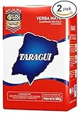 Yerba Mate Taragui Vitality,Orange,Liviana,Citricos Del Litoral,Regular Blend,Loose Leaf 1.17 Lbs/500 G (2 Pack) (REGULAR BLEND)