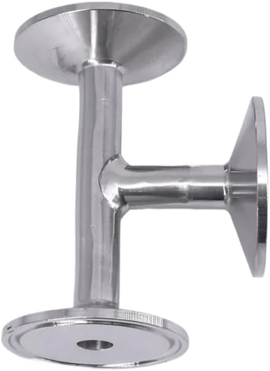 12.7/19/25/32/38/45/51mm Pipe OD 0.5" 1.5" 2" Tri Clamp Tee 3 Way Connector Sanitary Pipe Fitting SUS304/316 Stainless Homebrew(SUS316,12.7mm OD K50.5mm)