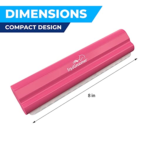 EquiGroomer Escova de remoção, 20 cm para cavalos e animais de estimação grandes, rosa, remove sujei