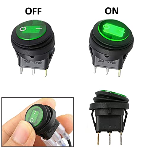 ETOPARS 5 Pezzi 12V 20A Interruttore a Bilanciere