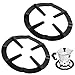 2 Pezzi Supporto Per Moka Con Fornello A Gas Caffettiera A Gas Supporto A Quattro Angoli Metallo Porta Caffettiera Fornello Per Supporto Per Fornello A Gas, Supporto Per Moka Per Caffè (nero)