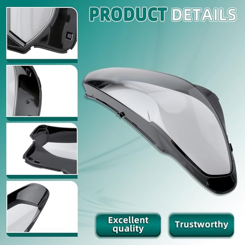 AUTOKAY Front Headlight Lens Clear Cover Cap Fits for BMW X3 X4 2022 2023 2024 iX3 2022 2024 Right Side Headlamp lens Shell with Sealant by AUTOKAY - Image 2