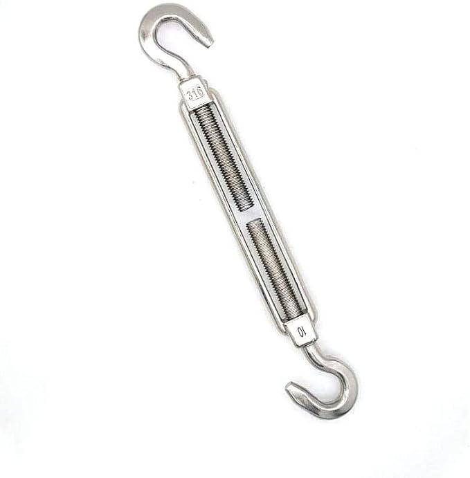 Tensor de Acero Inoxidable 316 Gancho y Gancho 3/8 pulg miniatura 1