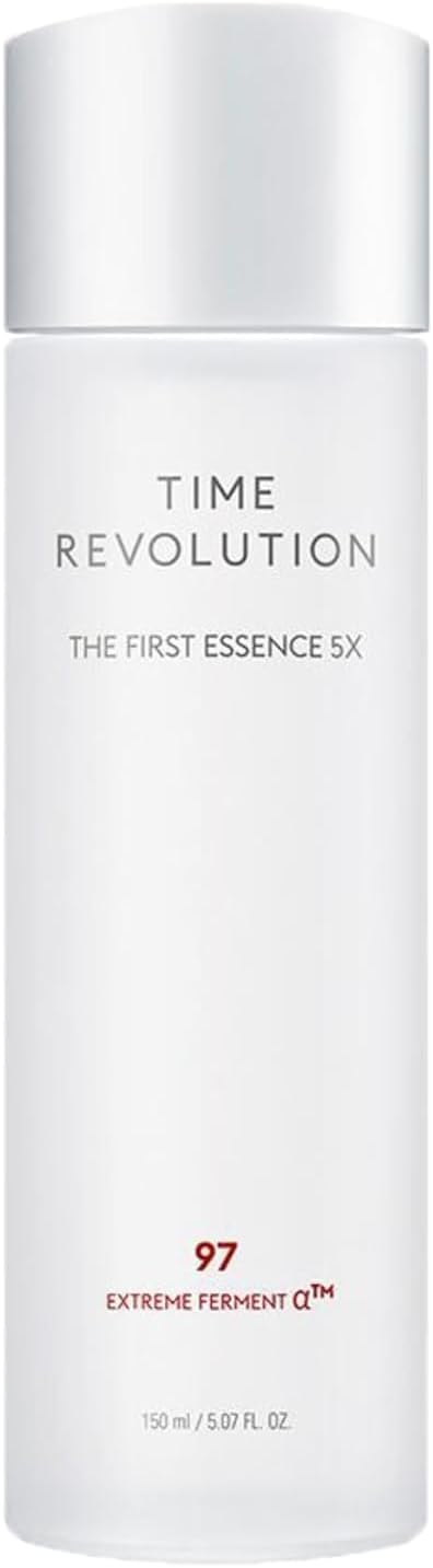 MISSHA Time Revolution The First Essence 5X (5th Gen) 5.07 Fl oz/ 150ml, Korean Face Essence, Facial Toner, Glass Skin, Hydrating Firming pH Balancing Toner for All Skin Types