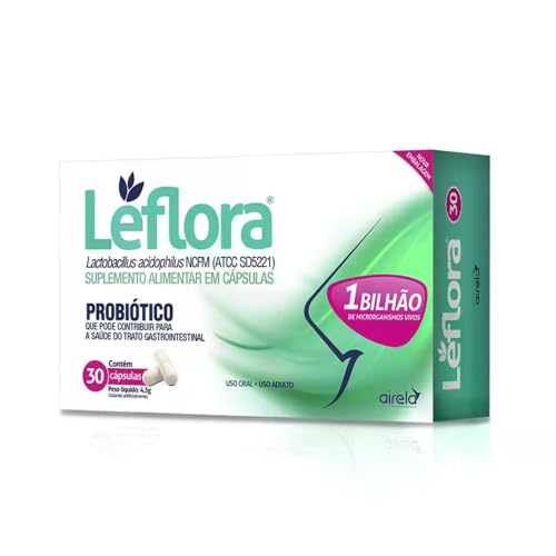 Leflora Lactobacillus Acidophilus Saúde Intestinal - 30 Caps