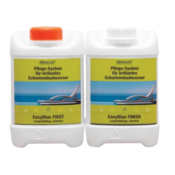 descon EasyBlue Promotion-Set (je 2,5 Liter First & Finish) - chlorfreie Wasserpflege