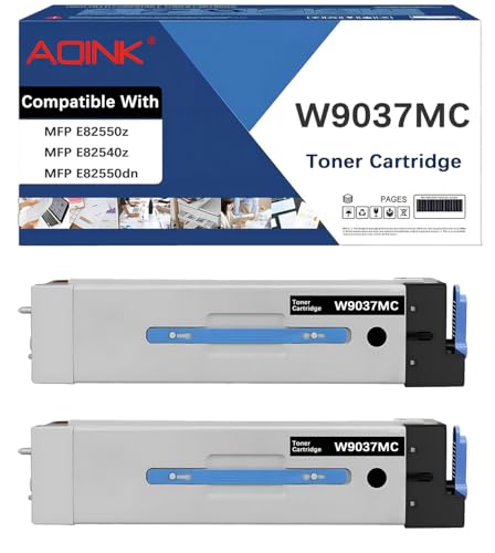 AQINK W9037MC Toner Cartridge Replacement for HP W9037MC Toner Cartridge Compatible with HP Laserjet Managed MFP E82550z E82540z E82550dn E82540dn Printers (Black-2PK)