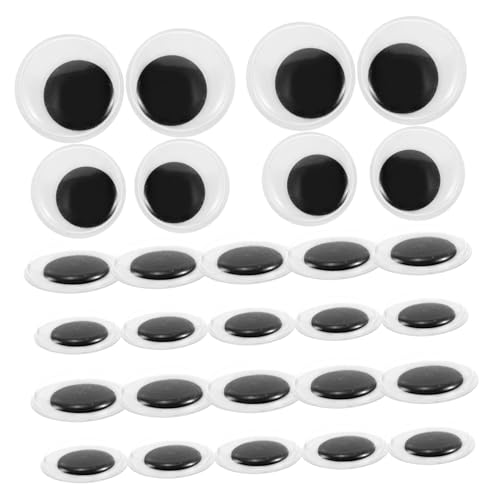 BEBEMOKO DIY Craft Eyes 200pcs Round Wiggle Eyes Self-Adhesive Easy Peel for Scrapbooking Boys and Supplies