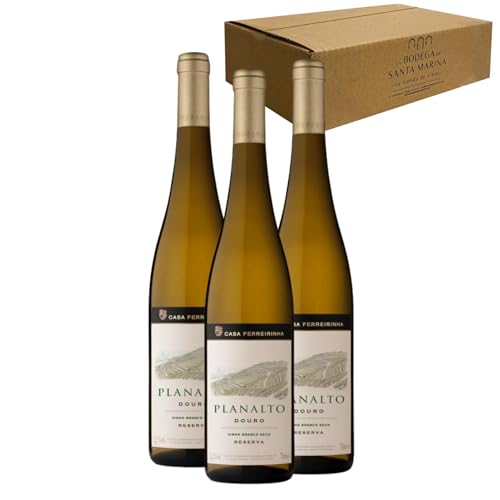 Planalto Blanco Reserva - Ideal para Maridar con Pescados y Arroces - Pack 3 Botellas 75cl