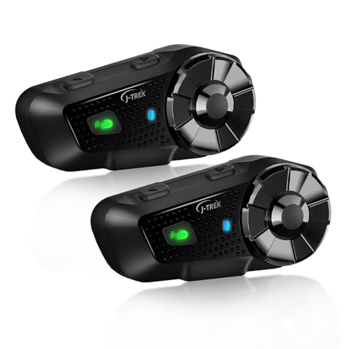J-TREK バイク インカム JX03 バイク用インカム メッシュ通信 デュアルチップ 音楽聴きながら通話8人同時通話 ワンタッチ自動接続 通信距離1500m 高速通信自動復帰 マルチノイズキャンセリング 共通ペアリング 日本語音声案内 技適認証済み 2